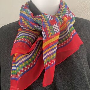 Echo Multicolor Silk Blend Scarf